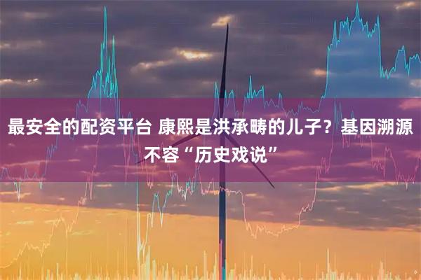 最安全的配资平台 康熙是洪承畴的儿子？基因溯源不容“历史戏说”